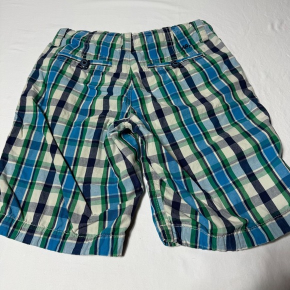 Lot of 2 Aeropostale A87 Shorts Beige Cargo & Blue Plaid Y2K Style Men's Size 29 - Picture 3 of 10